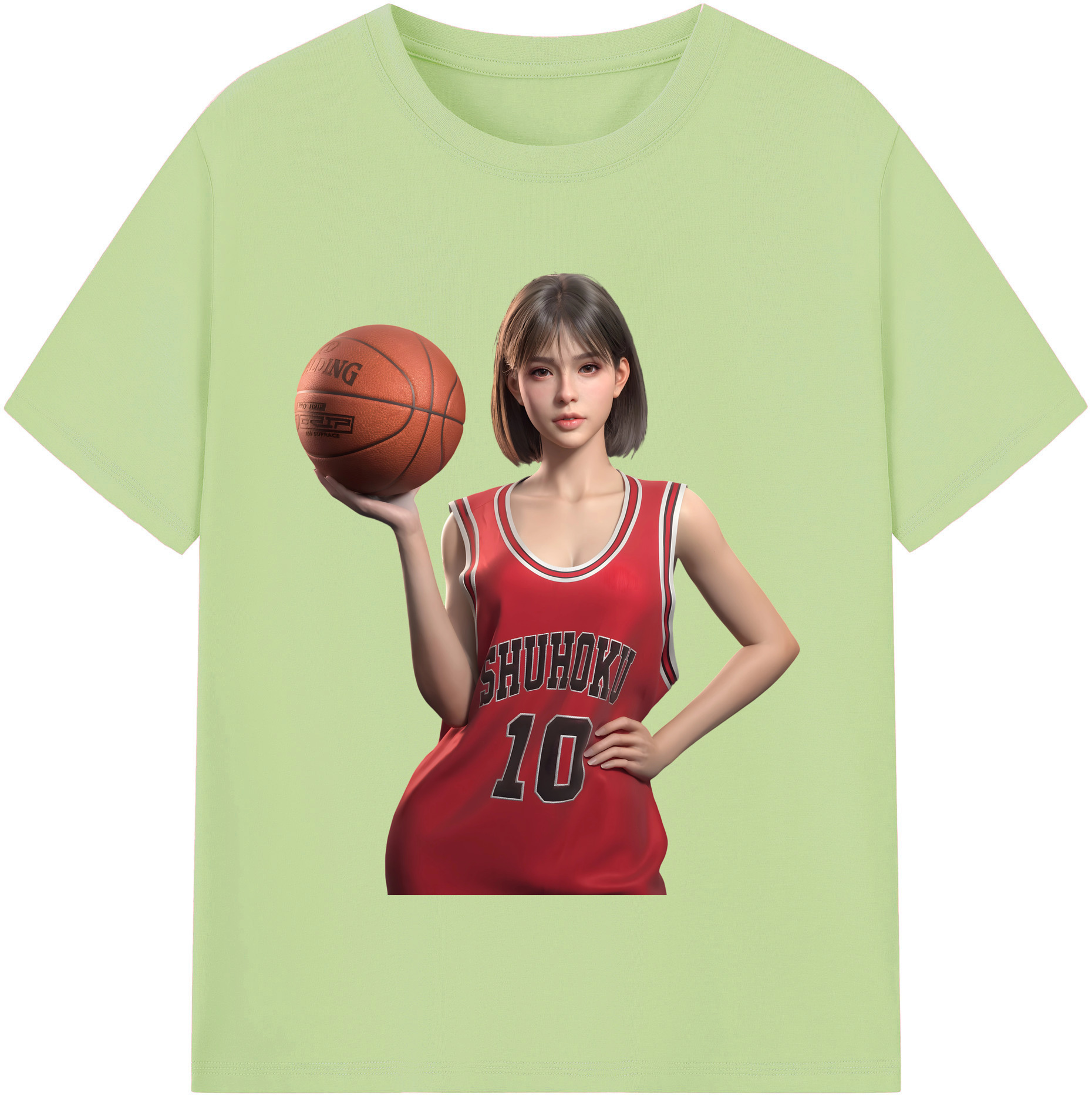 SLAM DUNK／スラムダンク 綿100％半袖Tシャツ（フロントプリント）